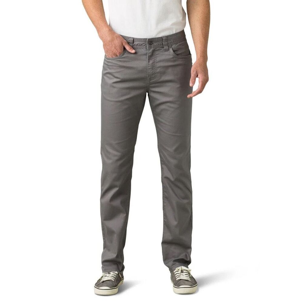 PRANA Men’s Gray Brion Slim Fit Performance Pants Size 40 x 32